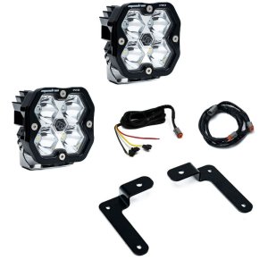 Jeep Gladiator Light Kit - A-Pillar - Baja Designs - Squadron Pro 2.0 (Spot) - Clear - `20-`25